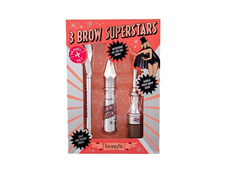 Augenbrauengel und -pomade Benefit Gimme Brow+ 3 Brow Superstars 3 g 3 Warm Light Brown Beschädigte Schachtel Sets
