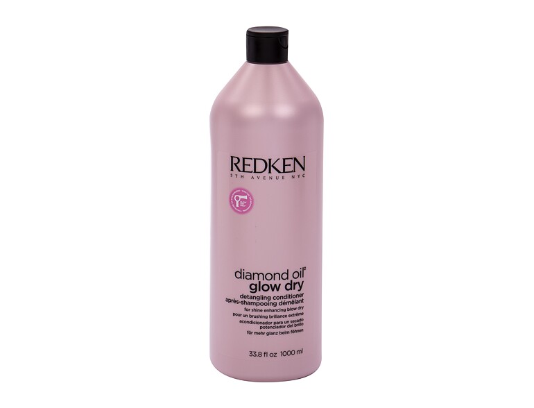 Balsamo per capelli Redken Diamond Oil Glow Dry 1000 ml flacone danneggiato