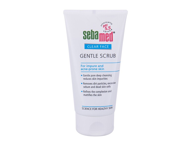 Peeling SebaMed Clear Face Gentle Scrub 150 ml Beschädigte Schachtel