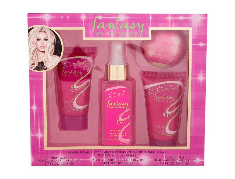 Brume cheveux Britney Spears Fantasy 100 ml boîte endommagée Sets