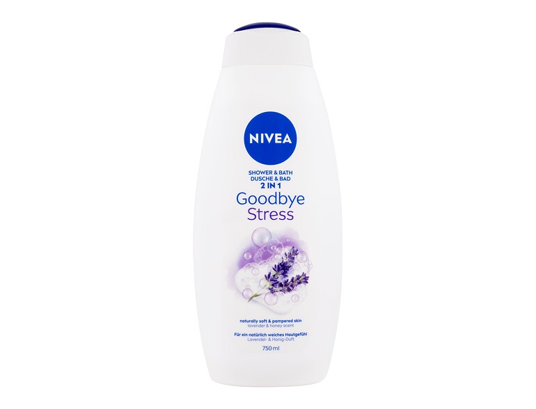 Doccia gel Nivea Goodbye Stress Shower & Bath 2 IN 1 750 ml