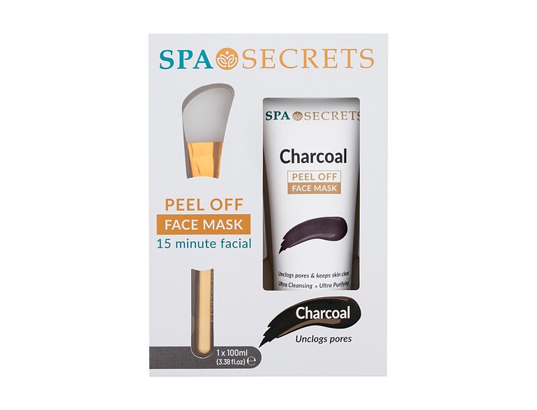 Maschera per il viso Xpel Spa Secrets Charcoal Peel Off Face Mask 100 ml Sets