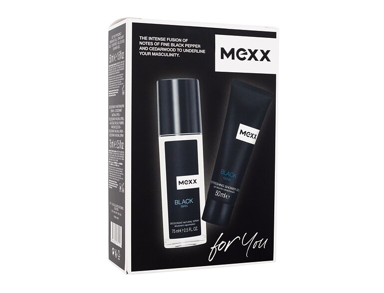 Deodorante Mexx Black 75 ml Sets