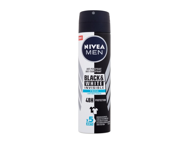Antitraspirante Nivea Men Invisible For Black & White Fresh 48h 150 ml