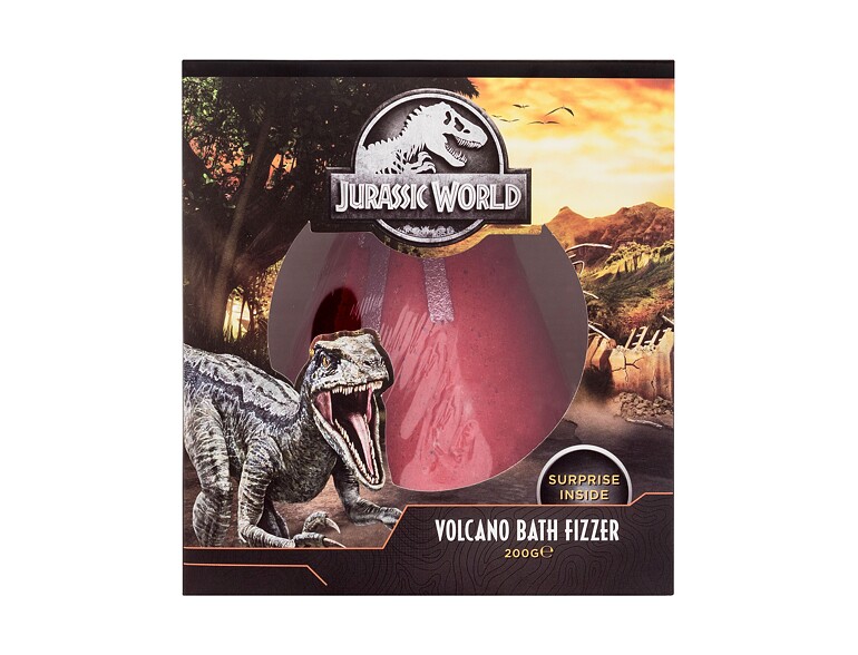 Badebombe Universal Jurassic World Volcano Bath Fizzer 200 g Beschädigte Schachtel