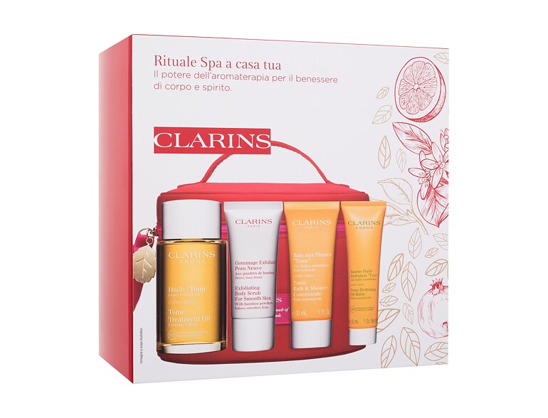 Huile corps Clarins Spa At Home 100 ml boîte endommagée Sets