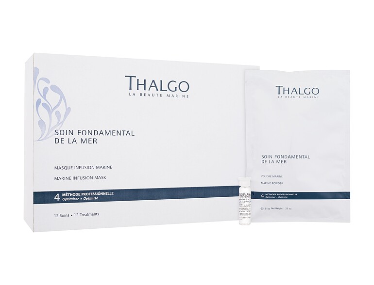 Gesichtsmaske Thalgo Soin Fondamental De La Mer Marine Infusion Mask 12 St. Beschädigte Schachtel