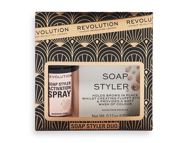 Augenbrauengel und -pomade Makeup Revolution London Soap Styler+ Duo 50 ml Sets