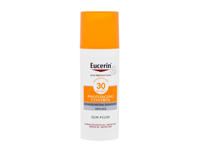 Sonnenschutz fürs Gesicht Eucerin Sun Protection Photoaging Control Face Sun Fluid SPF30 50 ml Beschädigte Schachtel