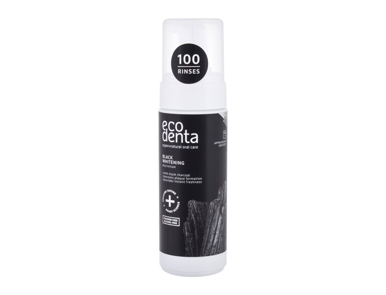 Mundwasser Ecodenta Mouthfoam Black Whitening 150 ml