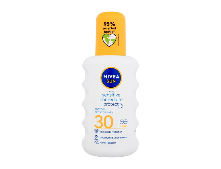 Protezione solare corpo Nivea Sun Sensitive Immediate Protect+ SPF30 200 ml