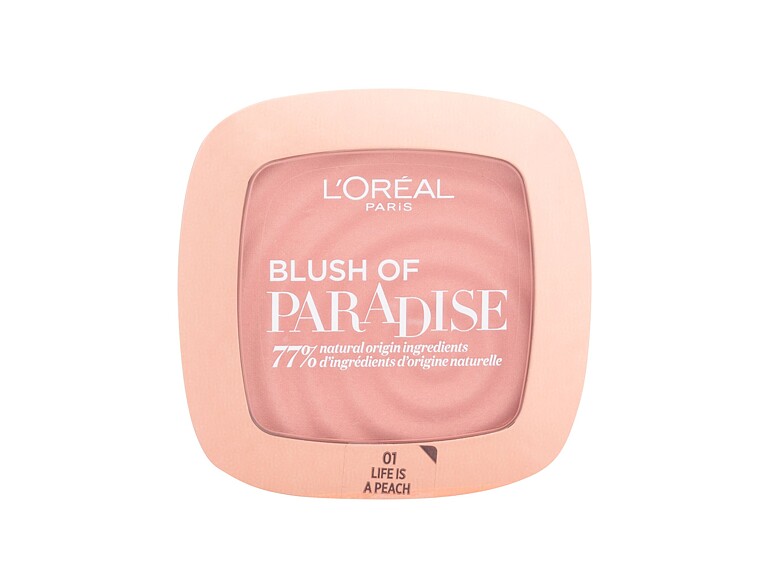 Rouge L'Oréal Paris Paradise Blush 9 ml 01 Life Is Peach Beschädigte Schachtel
