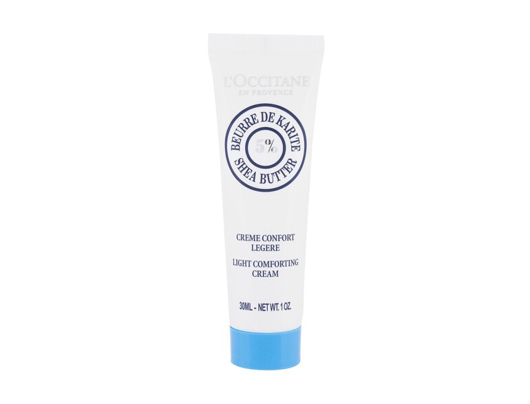 Crema giorno per il viso L'Occitane Shea Butter Light Comforting Cream 30 ml scatola danneggiata