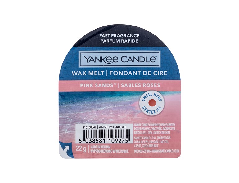 Fondant de cire Yankee Candle Pink Sands 22 g emballage endommagé