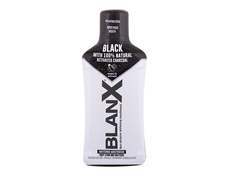 Bain de bouche BlanX Black 500 ml flacon endommagé