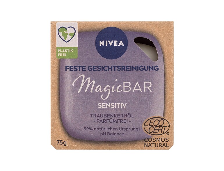 Reinigungsseife Nivea Magic Bar Sensitive Grape Seed Oil 75 g Beschädigte Schachtel