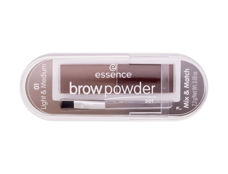 Augenbrauenpuder Essence Brow Powder Set 2,3 g 01 Light & Medium Beschädigte Schachtel