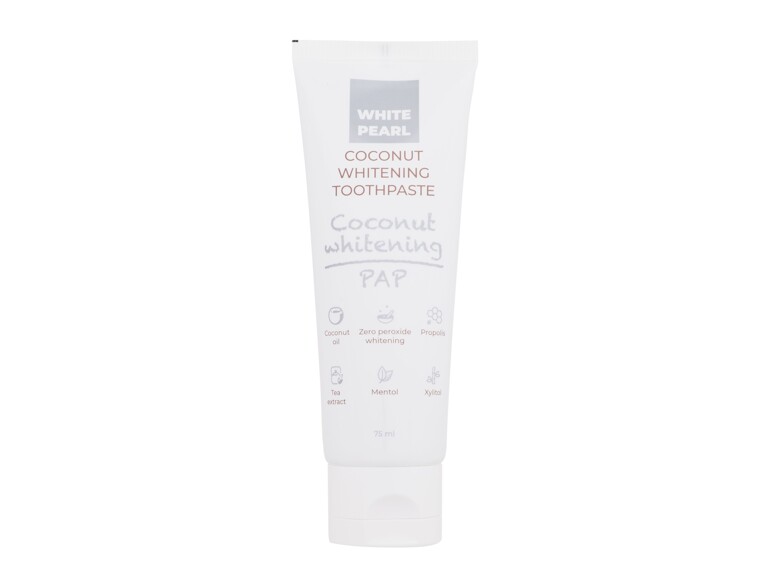 Zahnpasta  White Pearl PAP Coconut Whitening Toothpaste 75 ml Beschädigte Schachtel