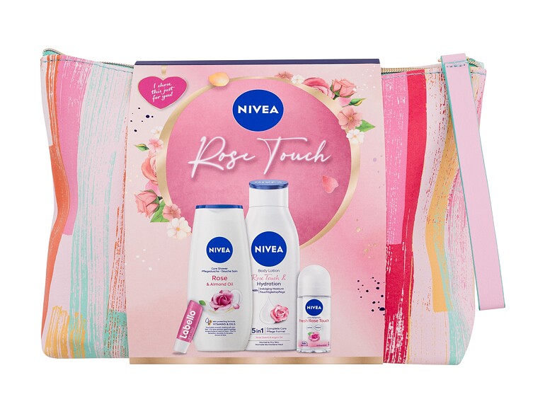 Körperlotion Nivea Rose Touch 400 ml Sets