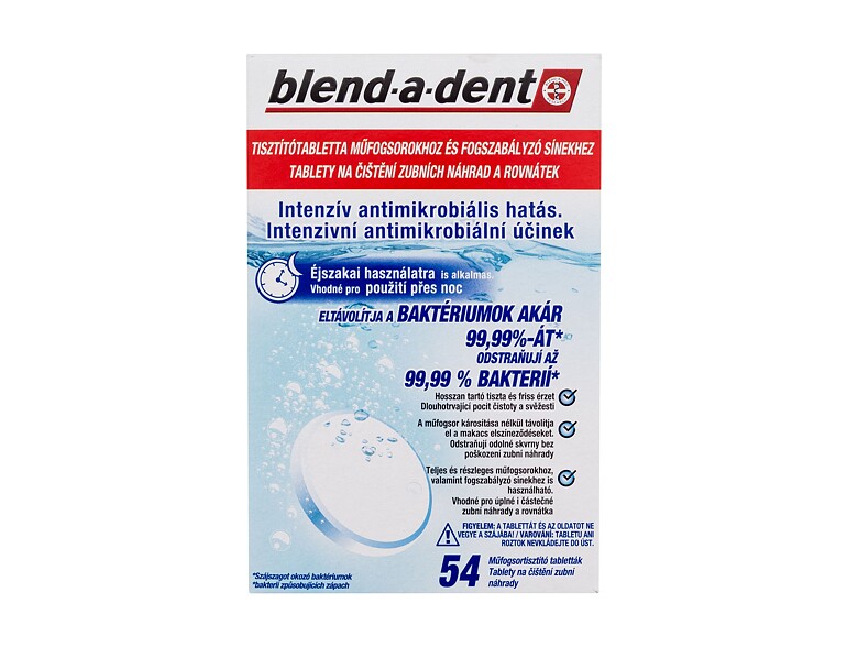 Reinigungstabletten und Lösungen Blend-a-dent Long-Lasting Freshness Cleansing Tablets 54 St.