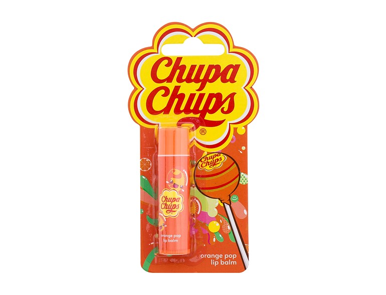 Baume à lèvres Chupa Chups Lip Balm Orange Pop 4 g