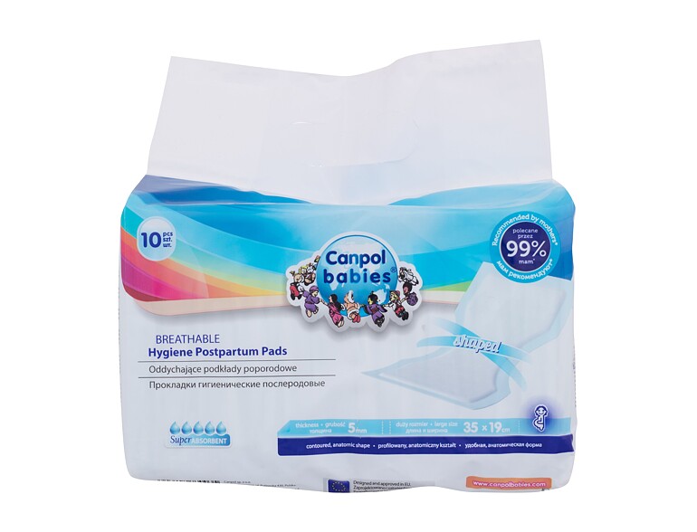 Wochenbett-Binden Canpol babies Air Comfort Superabsorbent Postpartum Hygiene Pads 10 St. Beschädigte Verpackung