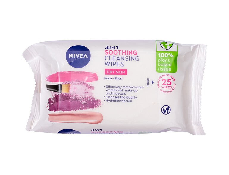 Reinigungstücher  Nivea Cleansing Wipes Gentle 3in1 25 St.