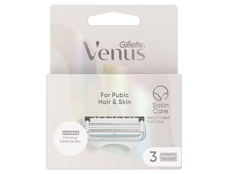 Lama di ricambio Gillette Venus Satin Care For Pubic Hair & Skin 3 St.