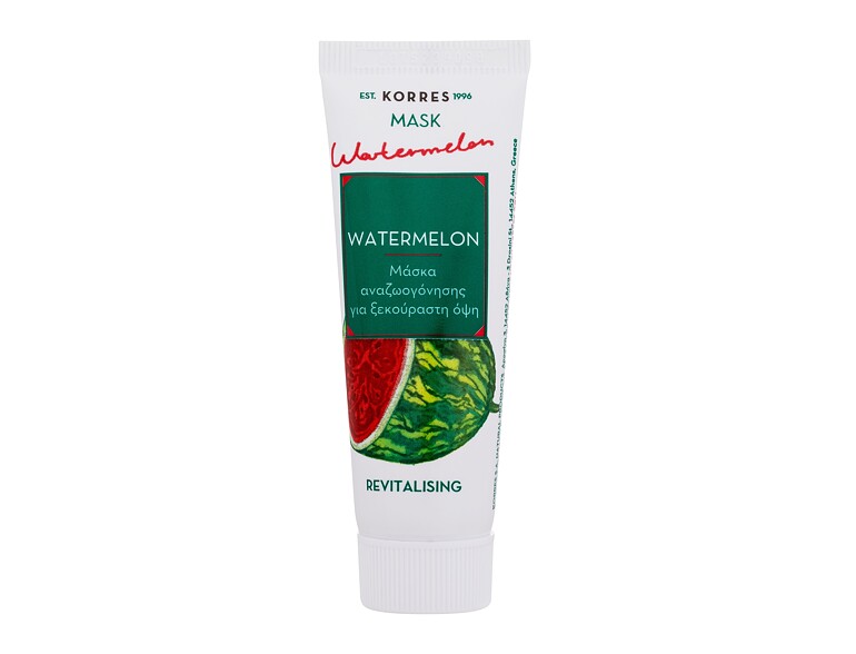 Maschera per il viso Korres Watermelon Revitalising Mask 18 ml