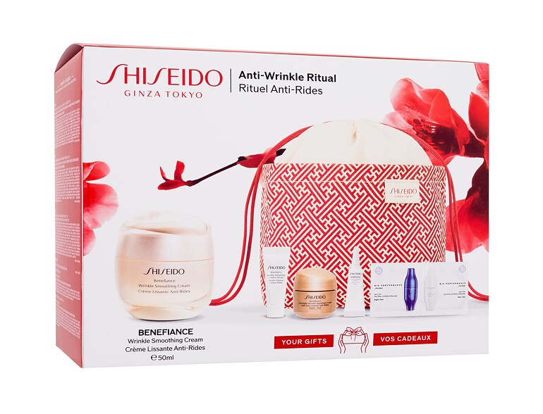 Crema giorno per il viso Shiseido Benefiance Anti-Wrinkle Ritual 50 ml Sets