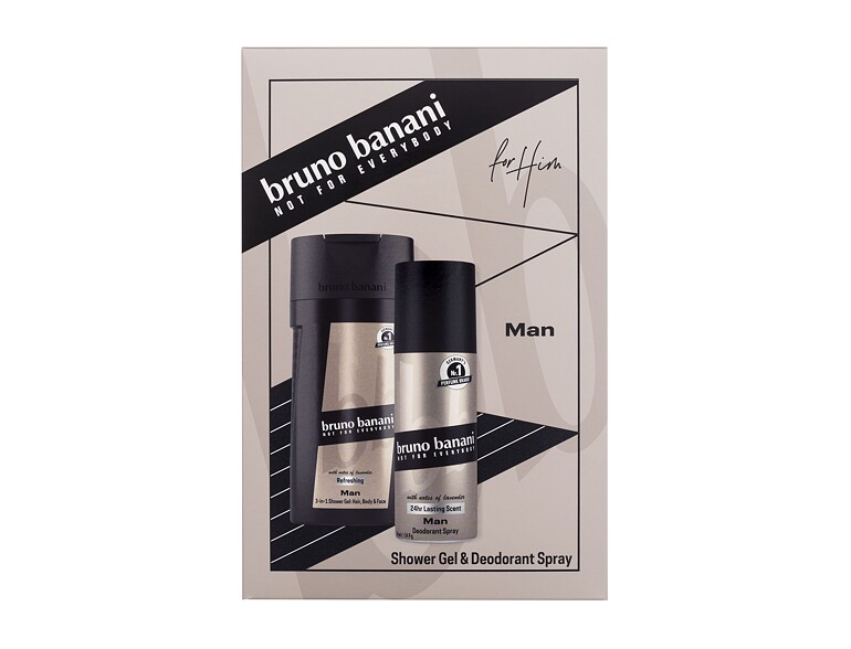 Deodorant Bruno Banani Man With Notes Of Lavender 150 ml Beschädigte Schachtel Sets