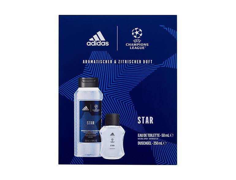 Eau de Toilette Adidas UEFA Champions League Star 50 ml Beschädigte Schachtel Sets