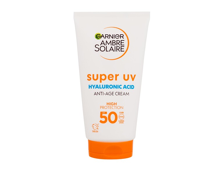Sonnenschutz fürs Gesicht Garnier Ambre Solaire Super UV Hyaluronic Acid Anti-Age Cream SPF50 50 ml Beschädigte Schachtel