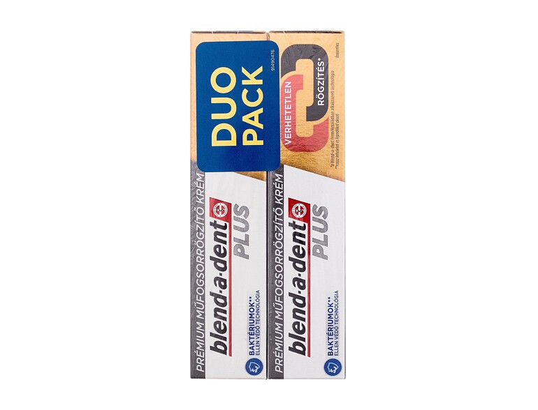 Fixiercreme Blend-a-dent Plus Unbeatable Hold Premium Adhesive Cream 2x40 g Beschädigte Schachtel