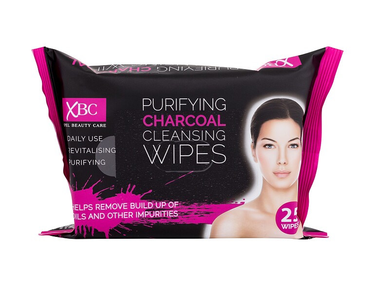 Reinigungstücher  Xpel Purifying Charcoal Cleansing Wipes 25 St. Beschädigte Verpackung