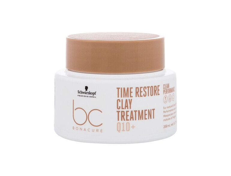 Haarmaske Schwarzkopf Professional BC Bonacure Time Restore Q10 Clay Treatment 200 ml Beschädigte Verpackung
