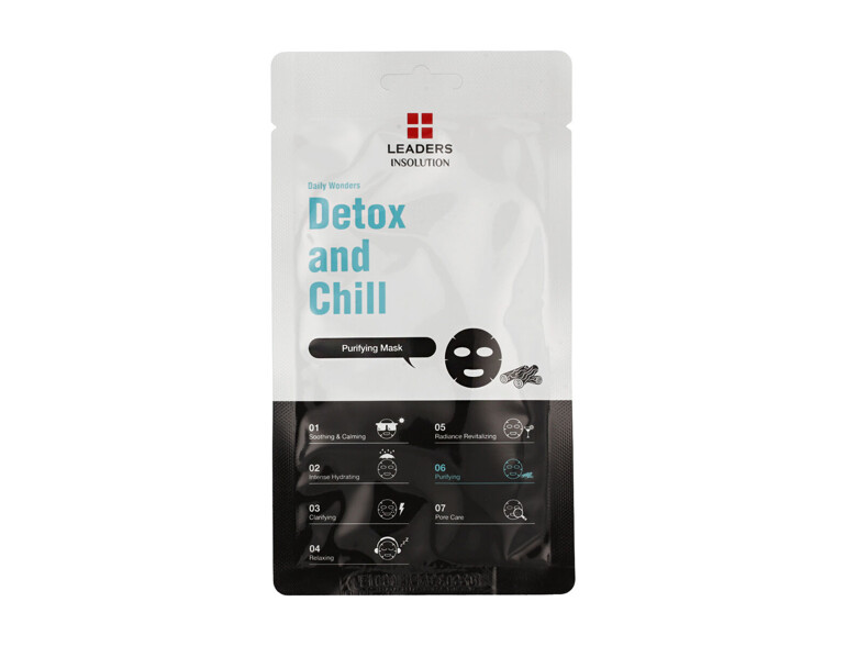 Gesichtsmaske Leaders Insolution Daily Wonders Detox and Chill Charcoal Purifying Mask 25 ml