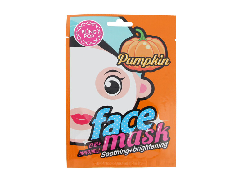 Gesichtsmaske Bling Pop Face Mask Pumpkin Soothing + Brightening 20 ml