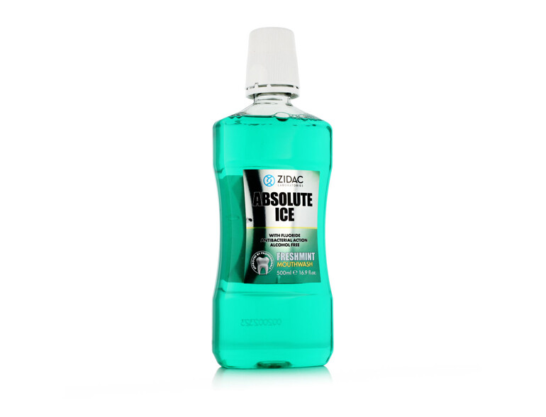 Mundwasser Zidac Laboratories Absolute Ice Freshmint Mouthwash 500 ml