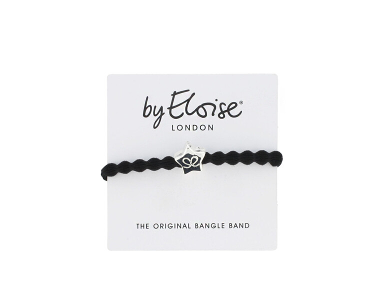 Haargummi By Eloise London Bling Charms Silver Diamanté Star 1 St. Black
