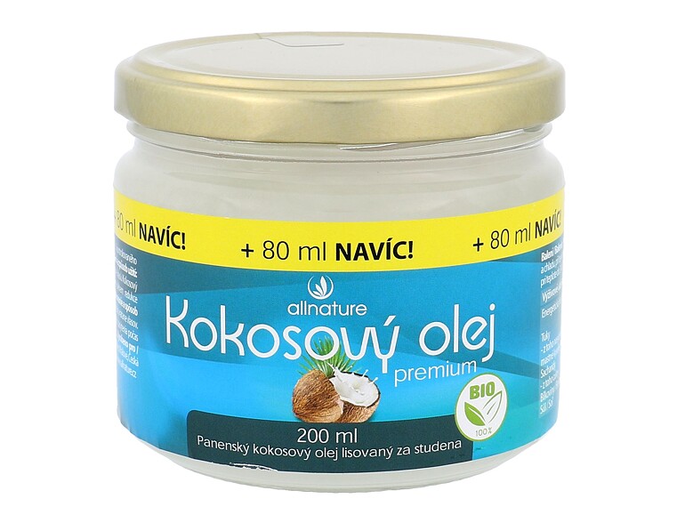 Prodotto per la salute Allnature Premium Bio Coconut Oil 280 ml