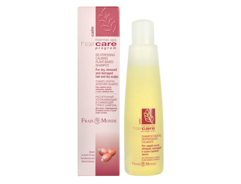Shampooing Frais Monde Hair Care Program Calm De-Stressing Calming Plant-Based 200 ml boîte endommag