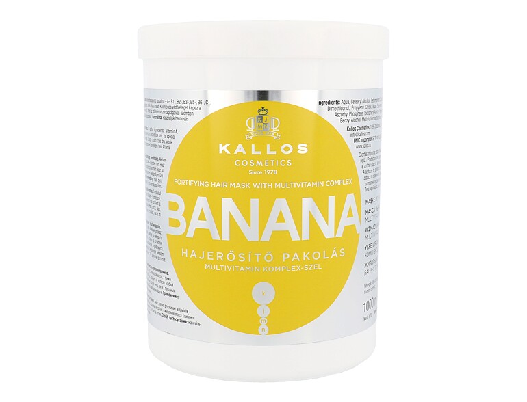 Haarmaske Kallos Cosmetics Banana 1000 ml