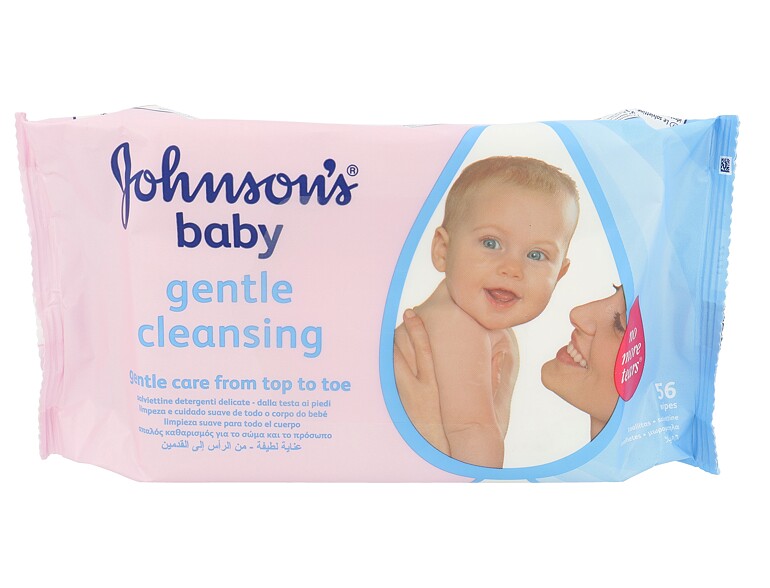 Lingettes nettoyantes Johnson´s Baby Gentle Cleansing 56 St.