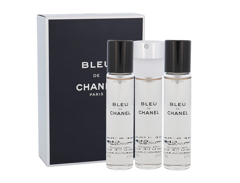 Eau de Toilette Chanel Bleu de Chanel Nachfüllung 3x20 ml Beschädigte Schachtel