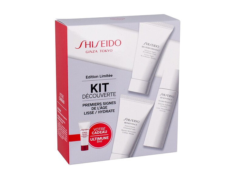 Schiuma detergente Shiseido Benefiance Extra Creamy Cleansing Foam 30 ml Sets