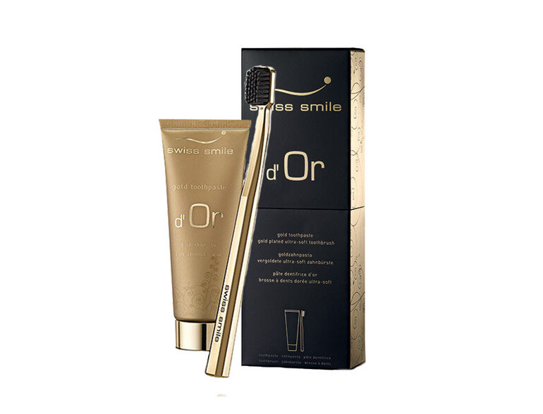 Zahnpasta  swiss smile d´Or Gold 75 ml Beschädigte Schachtel Sets