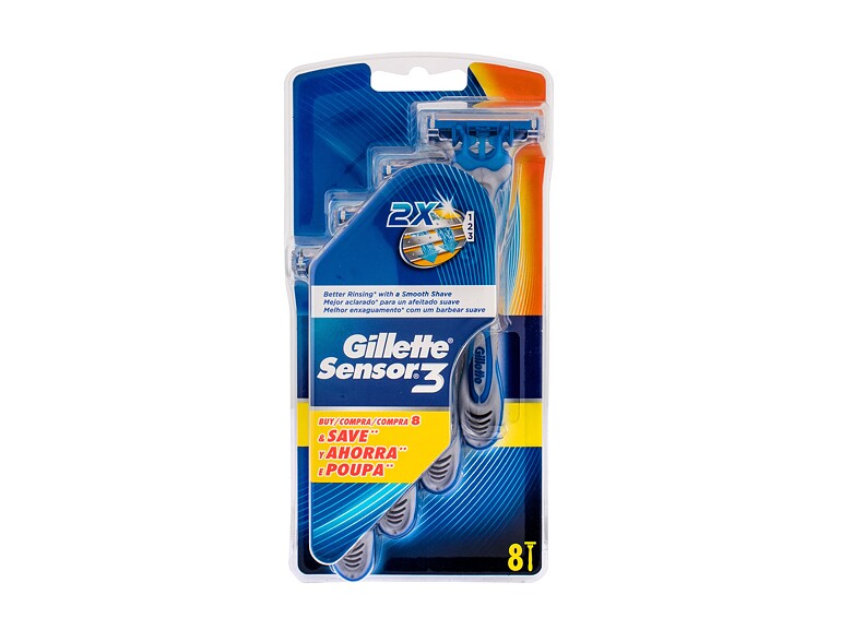 Rasierer Gillette Sensor3 8 St.