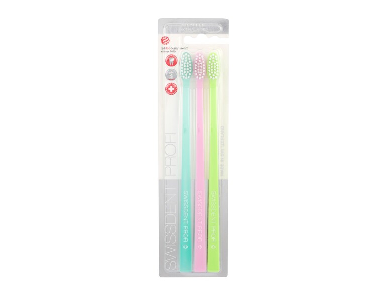 Zahnbürste Swissdent Profi Gentle Trio 3 St. Seagreen, Light Pink, Light Green