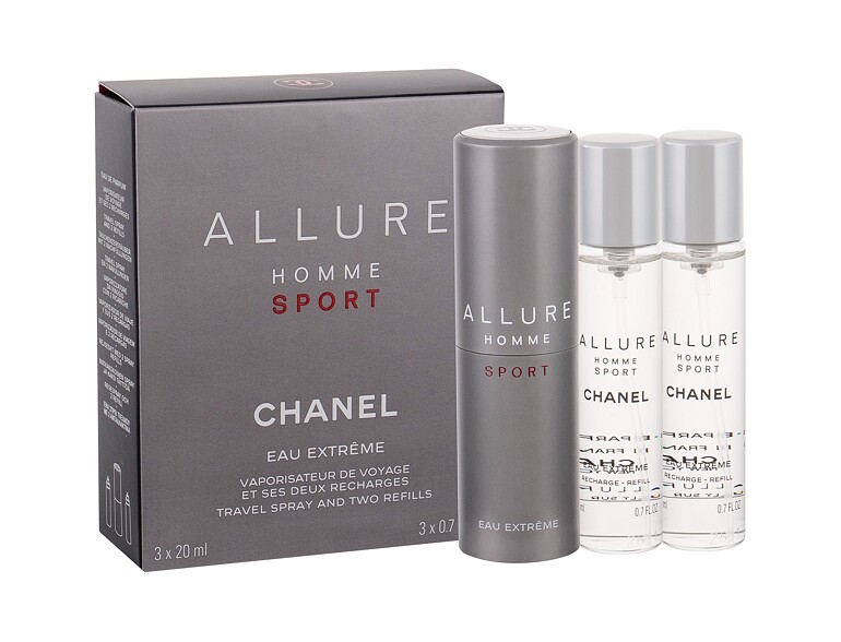 Eau de Toilette Chanel Allure Homme Sport Eau Extreme Twist and Spray 3x20 ml scatola danneggiata
